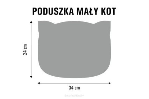 Poduszka podróżna z gumką Kot - Leon Poduszka podróżna z gumką Kot - Leon
