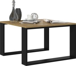 STOLIK KAWOWY ŁAWA LOFT MODERN MINI DĄB ARTISAN / CZARNY MAT