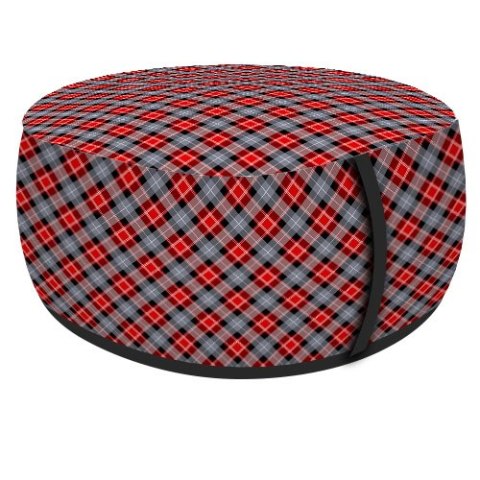 Pufa Codura Low TARTAN 40x20 cm