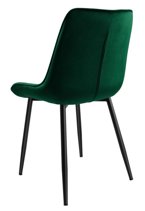 Krzesło welurowe NORMAN Velvet ciemnozielone Krzesło welurowe NORMAN Velvet ciemnozielone