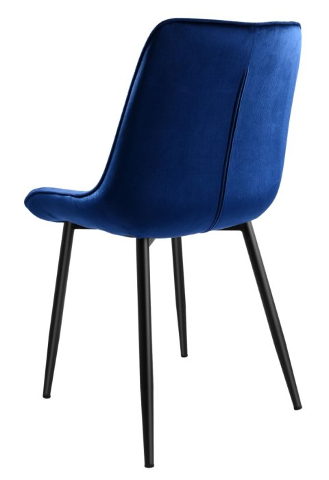 Krzesło welurowe NORMAN Velvet granatowe Krzesło welurowe NORMAN Velvet granatowe