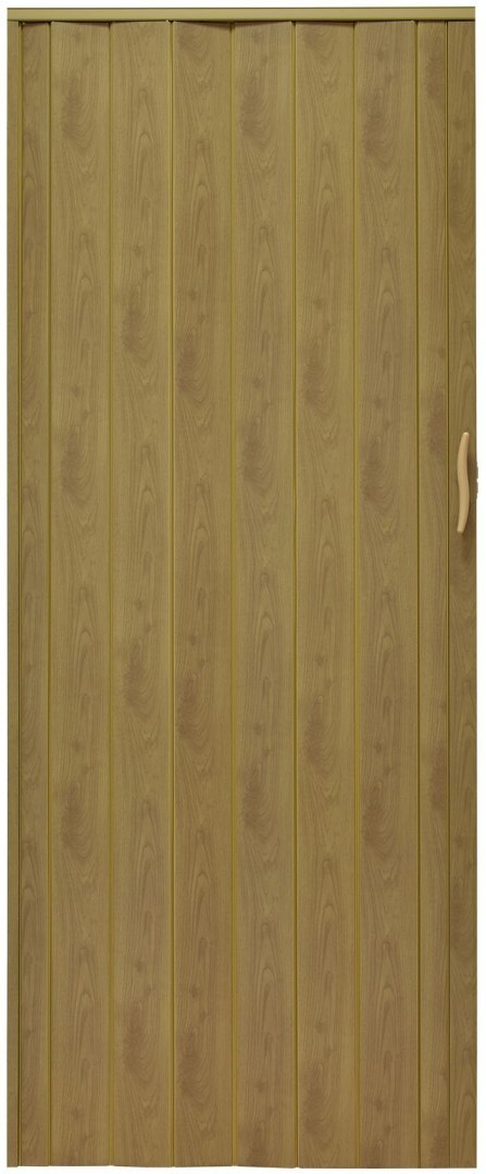 Drzwi harmonijkowe 001P JASNY DĄB MAT G - 80 cm Drzwi harmonijkowe 001P JASNY DĄB MAT G - 80 cm