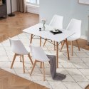 Krzesło nowoczesne Nantes DSW białe Krzesło nowoczesne Nantes DSW białe