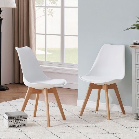 Krzesło nowoczesne Nantes DSW białe Krzesło nowoczesne Nantes DSW białe