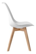 Krzesło nowoczesne Nantes DSW białe Krzesło nowoczesne Nantes DSW białe