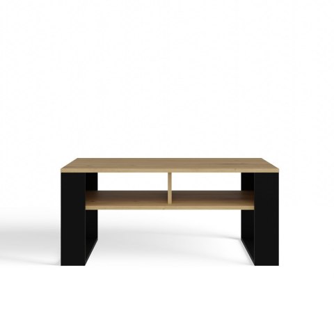 NOWOCZESNA ŁAWA STOLIK KAWOWY MODERN 2P SLIM DĄB ARTISAN / CZARNY MAT NOWOCZESNA ŁAWA STOLIK KAWOWY MODERN 2P SLIM DĄB ARTISAN / CZARNY MAT