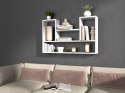 REGAŁ WISZĄCY ŚCIENNY BILBAO 4P BIEL MAT
