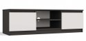 NOWOCZESNA SZAFKA RTV MALWA 120CM ANTRACYT / BIAŁY MAT
