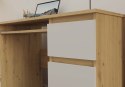 FUNKCJONALNE BIURKO KUBA 6 SZUFLAD BIAŁY MAT / DĄB ARTISAN FUNKCJONALNE BIURKO KUBA 6 SZUFLAD BIAŁY MAT / DĄB ARTISAN
