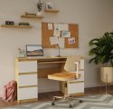 FUNKCJONALNE BIURKO KUBA 6 SZUFLAD BIAŁY MAT / DĄB ARTISAN FUNKCJONALNE BIURKO KUBA 6 SZUFLAD BIAŁY MAT / DĄB ARTISAN