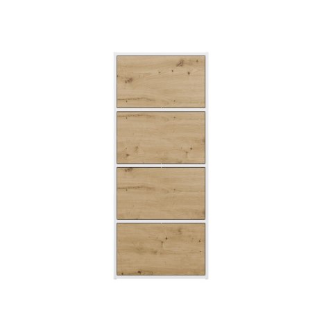 NOWOCZESNA KOMODA ALMA SZAFKA Z 4 DRZWIAMI DĄB ARTISAN / BIAŁY MAT NOWOCZESNA KOMODA ALMA SZAFKA Z 4 DRZWIAMI DĄB ARTISAN / BIAŁY MAT