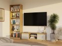 NOWOCZESNA SZAFKA RTV MALWA 120CM KASZMIR / DĄB ARTISAN