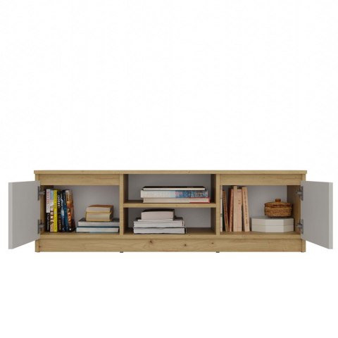 NOWOCZESNA SZAFKA RTV MALWA 120CM KASZMIR / DĄB ARTISAN NOWOCZESNA SZAFKA RTV MALWA 120CM KASZMIR / DĄB ARTISAN