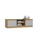 NOWOCZESNA SZAFKA RTV MALWA 120CM KASZMIR / DĄB ARTISAN