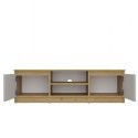 NOWOCZESNA SZAFKA RTV MALWA 120CM KASZMIR / DĄB ARTISAN