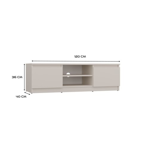 NOWOCZESNA SZAFKA RTV MALWA 120CM KOLOR KASZMIR NOWOCZESNA SZAFKA RTV MALWA 120CM KOLOR KASZMIR