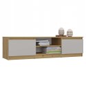 NOWOCZESNA SZAFKA RTV MALWA 140 CM KASZMIR / DĄB ARTISAN
