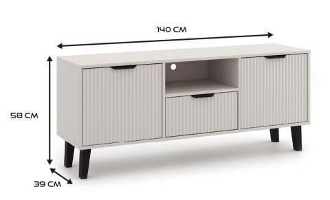 NOWOCZESNA SZAFKA RTV SCANDI SLIM SZUFLADA 2 DRZWI KOLOR KASZMIR NOWOCZESNA SZAFKA RTV SCANDI SLIM SZUFLADA 2 DRZWI KOLOR KASZMIR