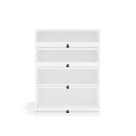 NOWOCZESNA SZAFKA NA BUTY LOKA DRZWI UCHYLNE BIAŁY MAT