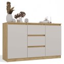 NOWOCZESNA KOMODA MALWA 2 DRZWI 3 SZUFLADY DĄB ARTISAN / KASZMIR BEŻ NOWOCZESNA KOMODA MALWA 2 DRZWI 3 SZUFLADY DĄB ARTISAN / KASZMIR BEŻ