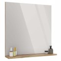 LUSTRO ŁAZIENKOWE Z PÓŁKĄ TIGO 60x61,5 CM DĄB EVOKE DO ŁAZIENKI PRZEDPOKOJU LUSTRO ŁAZIENKOWE Z PÓŁKĄ TIGO 60x61,5 CM DĄB EVOKE DO ŁAZIENKI PRZEDPOKOJU