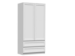 SZAFA PAFOS 90CM FREZOWANE FRONTY Z RAMKAMI BIAŁY MAT
