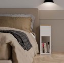 NOWOCZESNA SZAFKA NOCNA GALAX STOLIK NOCNY BIAŁY MAT / DĄB ARTISAN NOWOCZESNA SZAFKA NOCNA GALAX STOLIK NOCNY BIAŁY MAT / DĄB ARTISAN