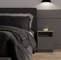 NOWOCZESNA SZAFKA NOCNA GALAX STOLIK NOCNY ANTRACYT / DĄB ARTISAN NOWOCZESNA SZAFKA NOCNA GALAX STOLIK NOCNY ANTRACYT / DĄB ARTISAN