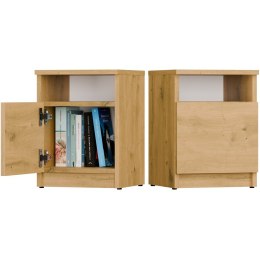 NOWOCZESNA SZAFKA NOCNA GALAX STOLIK NOCNY DĄB ARTISAN