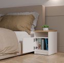 NOWOCZESNA SZAFKA NOCNA GALAX STOLIK NOCNY DĄB ARTISAN / BIAŁY MAT NOWOCZESNA SZAFKA NOCNA GALAX STOLIK NOCNY DĄB ARTISAN / BIAŁY MAT