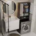 Szafka Łazienkowa na Pralkę POLA DK ANTRACYT BIEL Regał Słupek 180X64X30