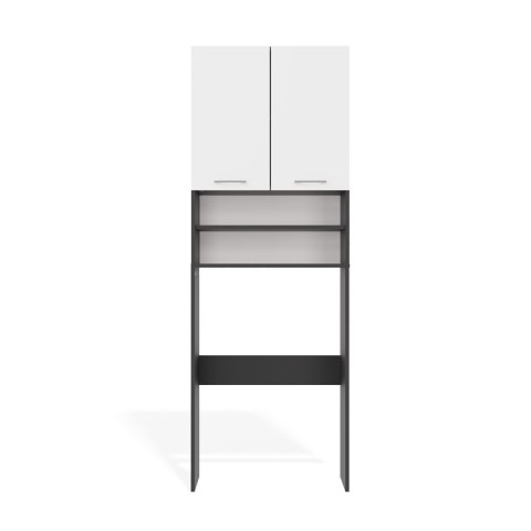 Szafka Łazienkowa na Pralkę POLA DK ANTRACYT BIEL Regał Słupek 180X64X30