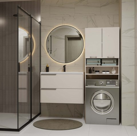 SZAFKA NAD PRALKĘ POLA REGAŁ ŁAZIENKOWY SŁUPEK KOLOR KASZMIR