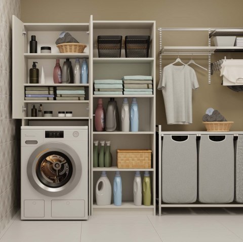 SZAFKA NAD PRALKĘ POLA REGAŁ ŁAZIENKOWY KOLOR KASZMIR