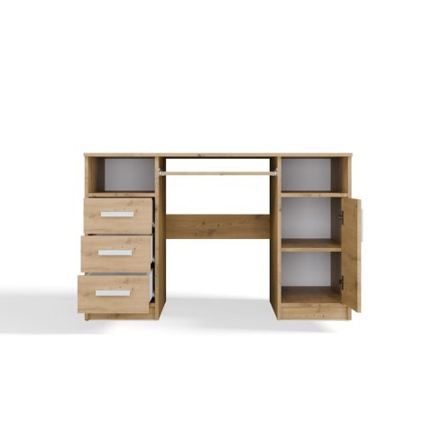 BIURKO KOMPUTEROWE DELTA NA LAPTOP 3 SZUFLADY 120CM DĄB ARTISAN