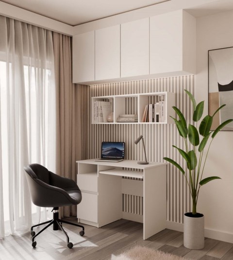 NOWOCZESNY REGAŁ WISZĄCY COBI 1X3 PÓŁKA ŚCIENNA BIAŁY MAT NOWOCZESNY REGAŁ WISZĄCY COBI 1X3 PÓŁKA ŚCIENNA BIAŁY MAT