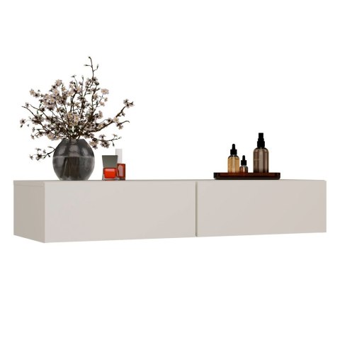 ELEGANCKA TOALETKA WISZĄCA MIKA 110 CM 2 SZUFLADY DO SYPIALNI KOLOR KASZMIR ELEGANCKA TOALETKA WISZĄCA MIKA 110 CM 2 SZUFLADY DO SYPIALNI KOLOR KASZMIR