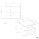 NADSTAWKA OPENO 60CM MODUŁOWA PÓŁKA DO GARDEROBY SYPIALNI BIAŁY MAT