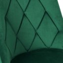 Krzesło LINCOLN VELVET tapicerowane ciemnozielony aksamit Krzesło LINCOLN VELVET tapicerowane ciemnozielony aksamit